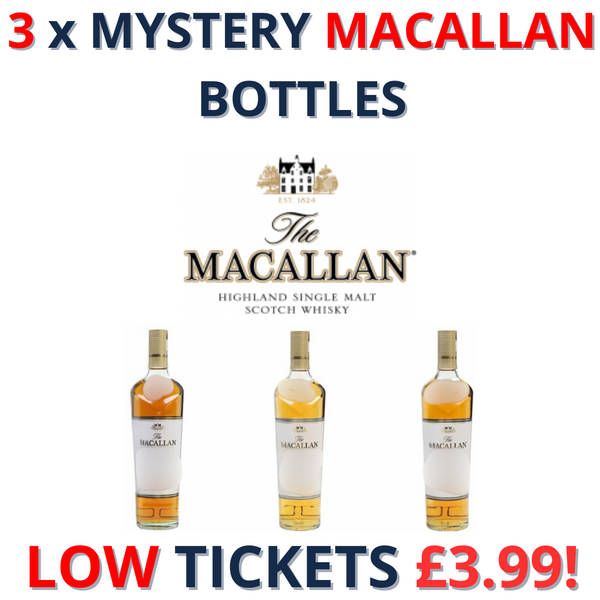 3 x Macallan Mystery Bottles + 40 Instant Wins | 1992!