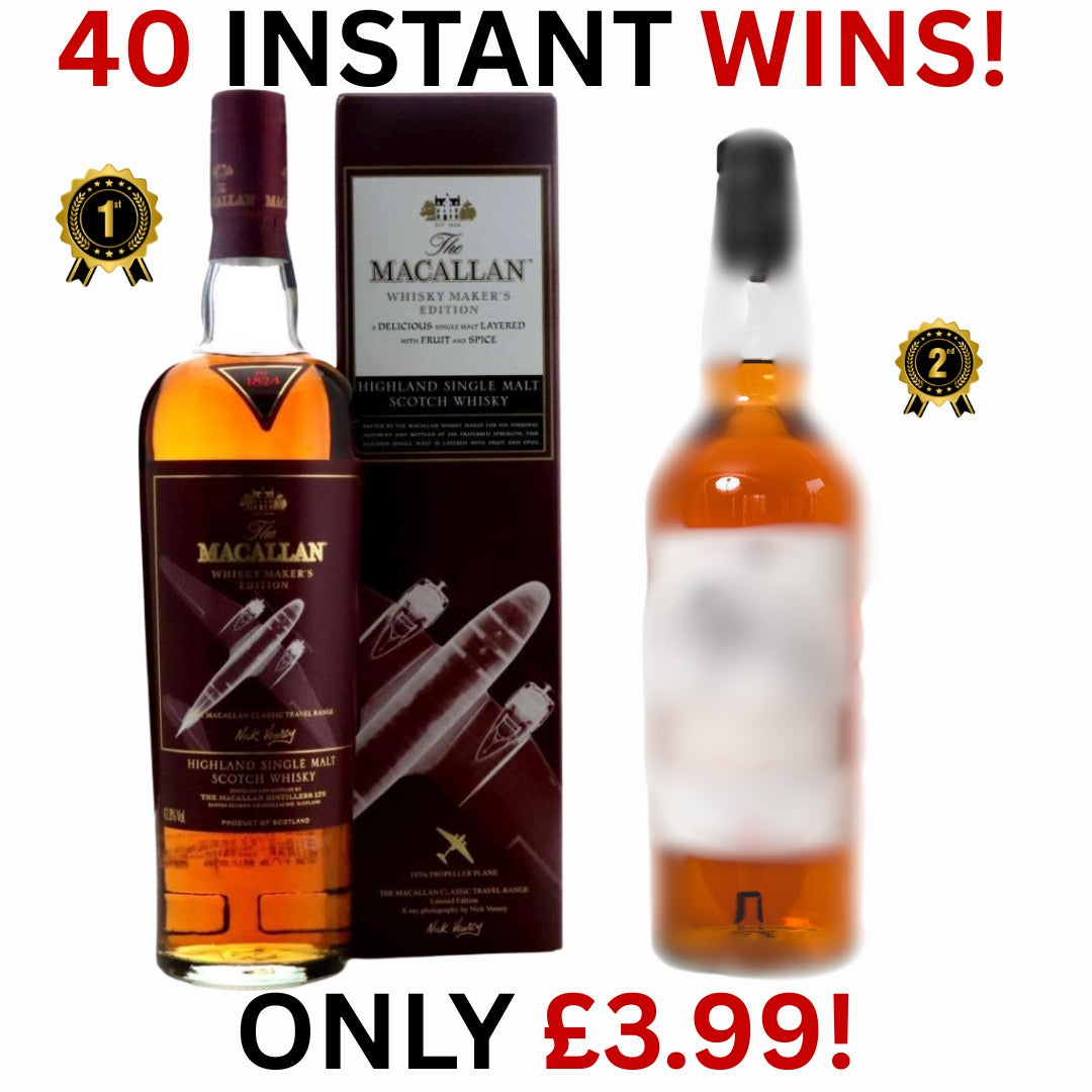 Macallan Whisky Maker’s Edition Nick Veasey Classic Travel – 1930s Propeller Plane + 40 Instant Wins | 2699!